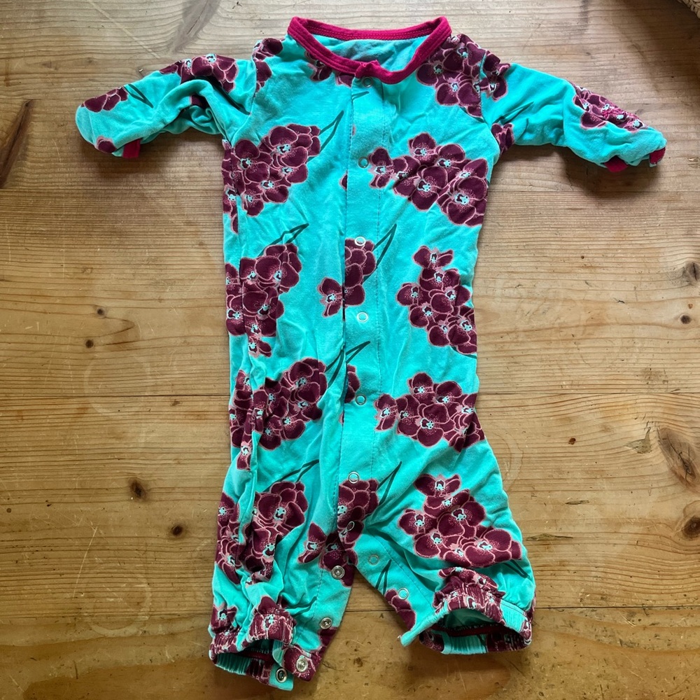 Kickee Pants Button Gown 0-3 months